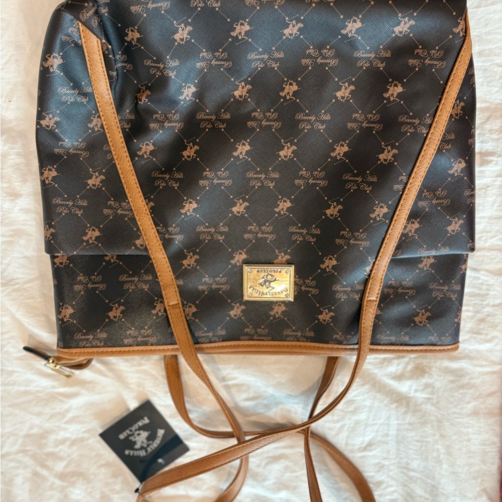 Brown and Black Crossbody Bag